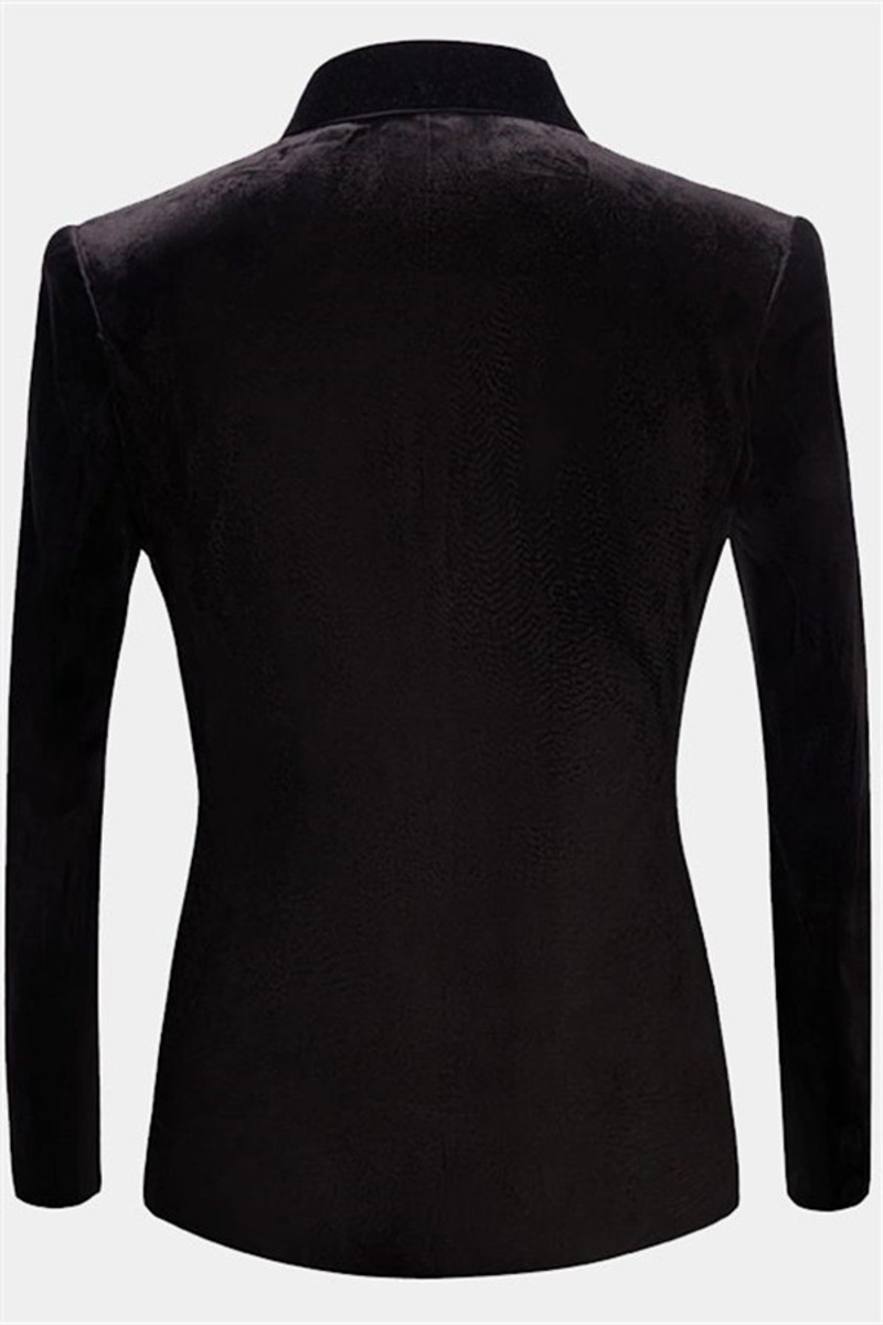 Jaime Black Velvet Dinner Jacket Formal Business Men Suit