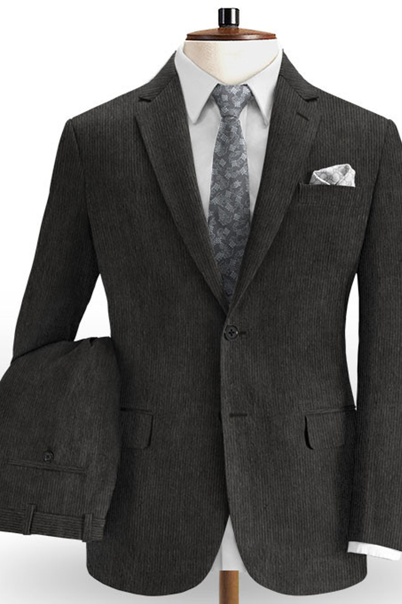 Black Business Men Suit Pants Slim Fit Men Blazer
