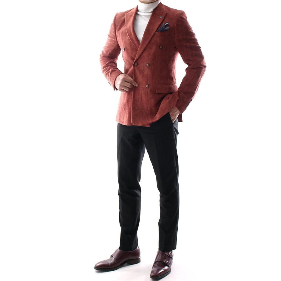 Modern Fashion Brown Stripe Peak Lapel Double-Breasted Prom Suit
