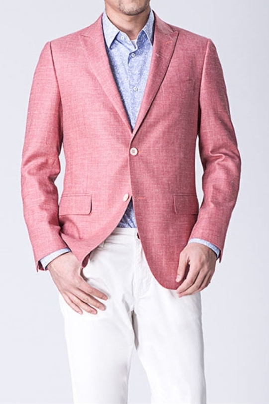 Pink Mixed Prom Suit Dean Men Slim Fit Blazer