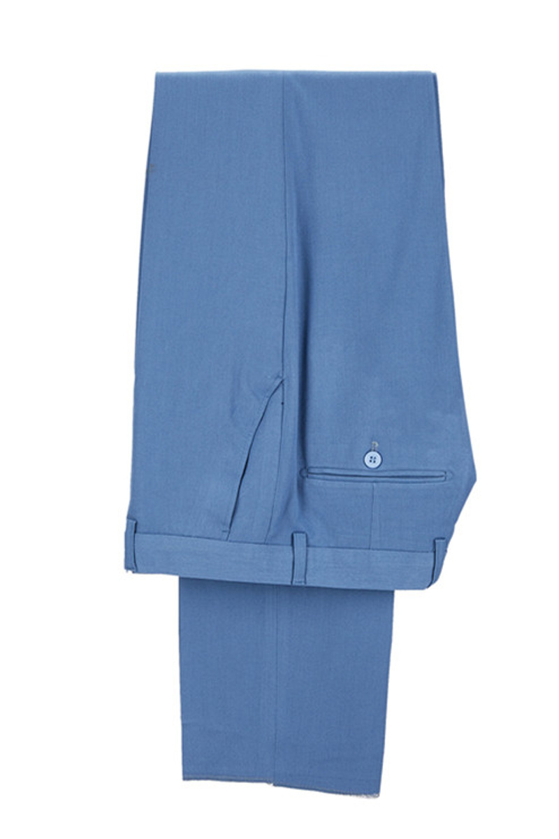 Raymond Blue Slim Fit Notched Lapel Men Suits Online