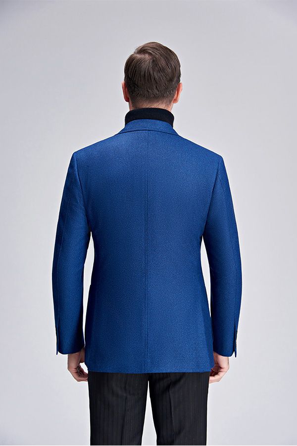 Men Slim Fit Blazer Blue Plaid New Blazer