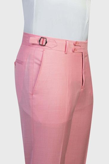 Elegant Pink Gentleman Double Breasted Tuxedo | Shawl Collar Men's Tuxedo With Metal Buttons_3