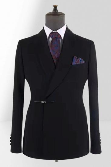 Brady Classic Metal Buckle Argentinian Black Men's Suit for Formal