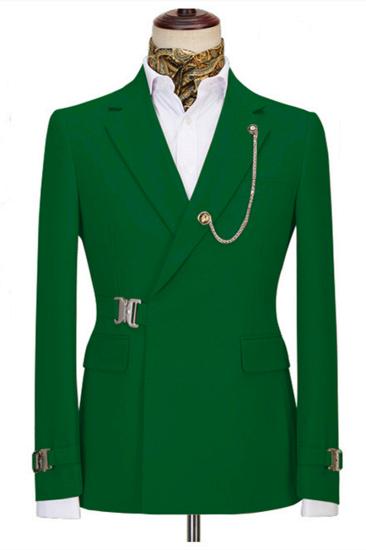 Liam  dark green notched lapel men's business suit