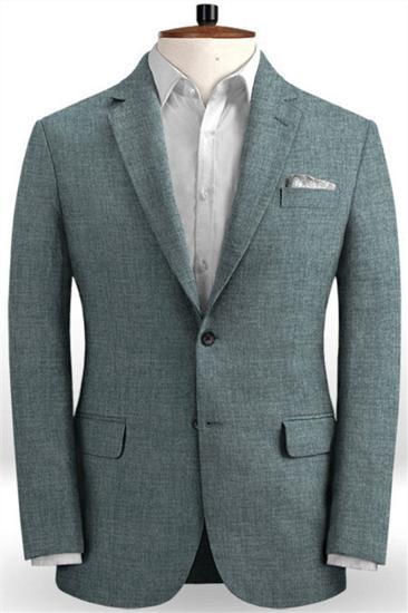 Two Linen Mens Suits Online | Casual Prom Party Groom Tuxedos_1