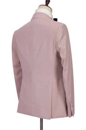 Christopher Stylish Pink Double Breasted Point Lapel Mens Suit_3