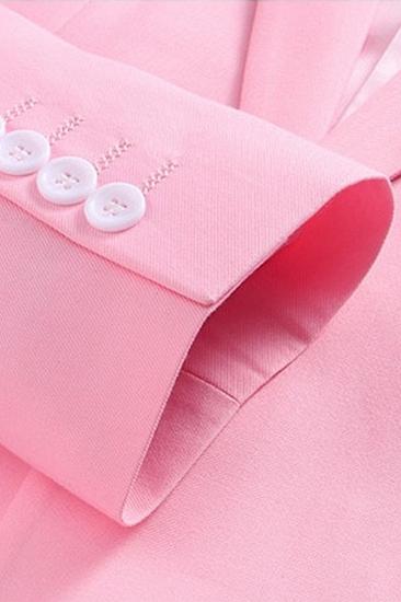 Light Pink Men Suit Three Piece |  Notched Lapel Slim Fit Tuxedo_5