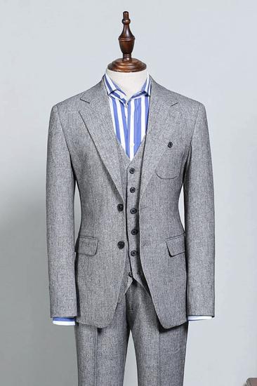 Nick Formal Grey 2 Flap Slim Fit Suit_1