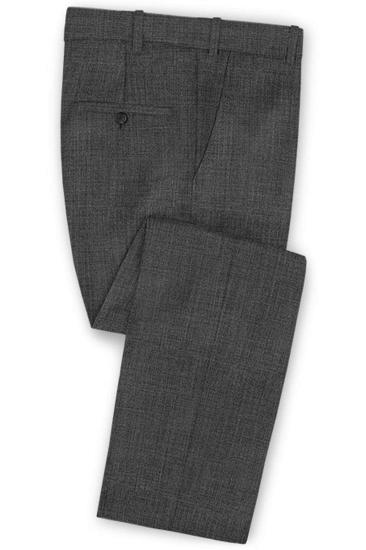 2 Piece Mens Tuxedo with Two Buttons | Notched Lapel Formal Business Overalls_3