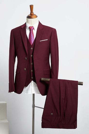 Ben Gorgeous Burgundy 3-Pack Slim Fit Suit_1
