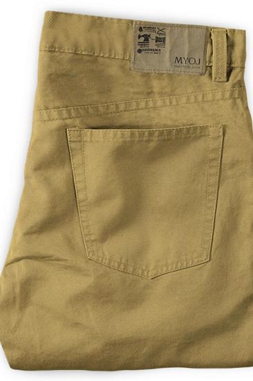 Golden autumn spring men's pants long straight loose plus size trousers_2