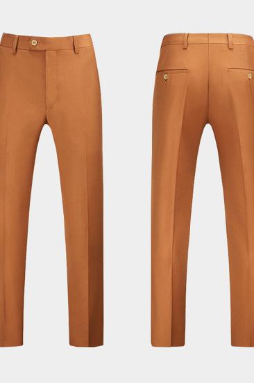 Classic Burnt Orange Mens Suit Three Piece | Suits for sale at_4