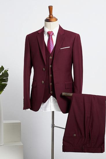Ben Gorgeous Burgundy 3-Pack Slim Fit Suit_2