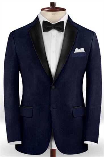 Dark Blue 2  Design Mens Suits | Notch Lapel Slim Fit Tuxedo Online_1