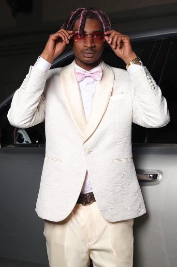 Ed Bespoke White Jacquard Two Pieces Prom Suits With Satin Lapel_2