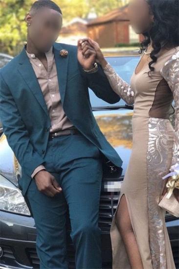 New Men Green Prom Suit | Custom Slim Men Prom Suit