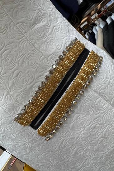 Luxurious White Shawl Collar Single Breasted Three Piece Prom_4