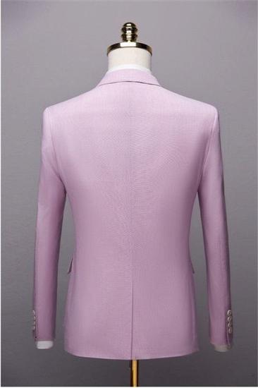 Design Pink Two Piece Men Tuxedo | Excellent Men Notch Lapel Prom Suit_2