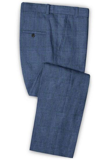 Navy Mesh Linen Tuxedo | Summer Business Mens Suit_3