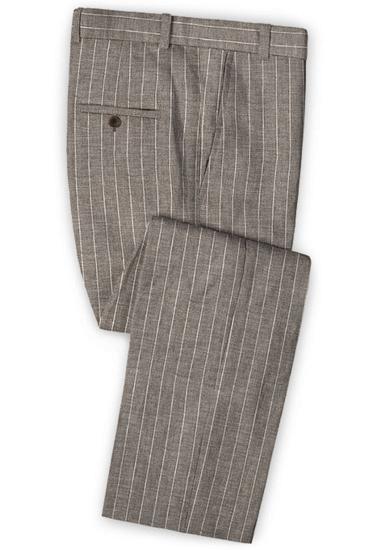 Trendy Striped Slim Fit Men Suits Online |  Two Piece Business Tuxedos_3