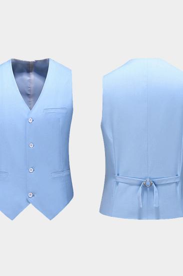 Classic Sky Blue Men Suits | Three Piece Men Suits On Sale_3