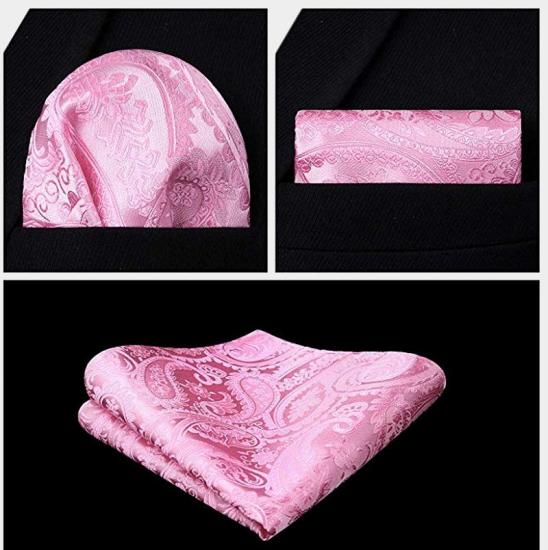 Fashion Silk Light Pink Paisley Men Vest For Prom Online_4