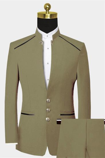 Gerardo Plain Collar Suit | Two Piece Mens Prom Suit