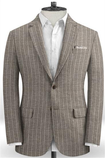 Trendy Striped Slim Fit Mens Suits Online |  Two Piece Business Tuxedos