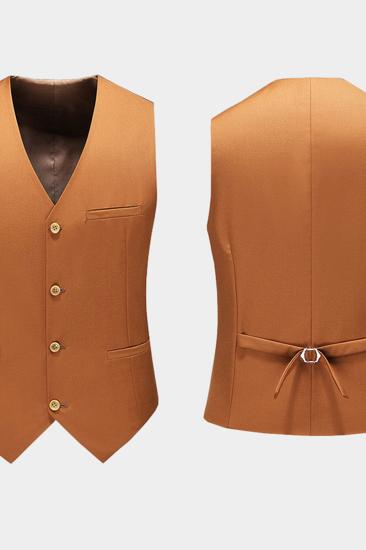 Classic Burnt Orange Mens Suit Three Piece | Suits for sale at_3