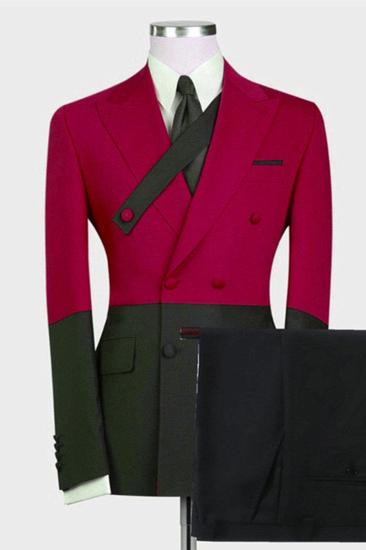 Rafael Fashion Red Custom Slim Fit Men For Prom_1