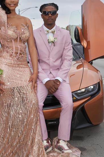 Gary Gentle Lilac Notched Lapel Two Buttons Three Pieces Prom Suits_1