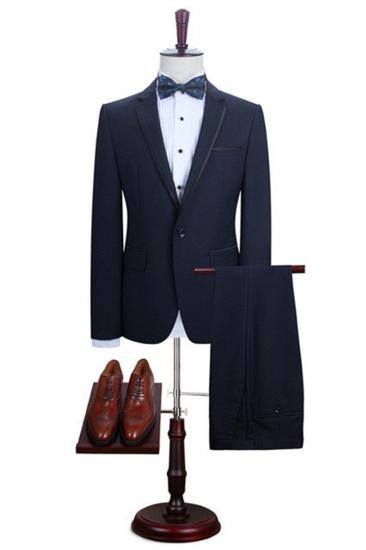 Grayson Dark Navy Notched Lapel Fashion Best Men Suits Online_1