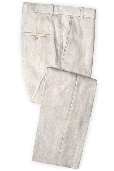 Hot Men Slim Linen Groom Suit | Business Suit Solid Slim Fit Tuxedo_3