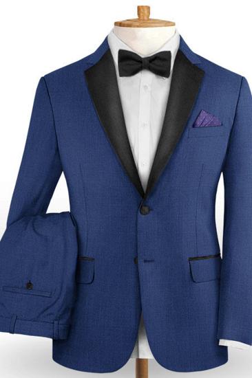 Royal Blue Men Business Suit | Two Button Slim Fit Prom Men Blazer_2
