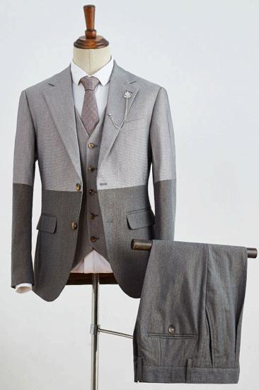 Brady New Grey 3-Pack Notch Lapel Slim Fit Suit_1