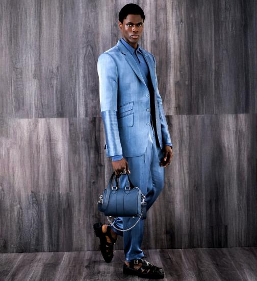 Cameron Stylish Slim Blue Striped Notched Lapel Two Pieces Prom Suits_2