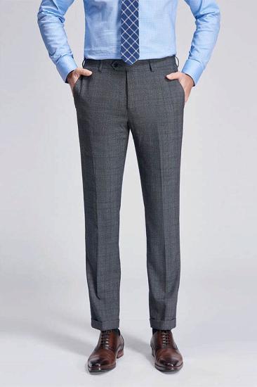 Suit Plaid Modern Grey Pants_1