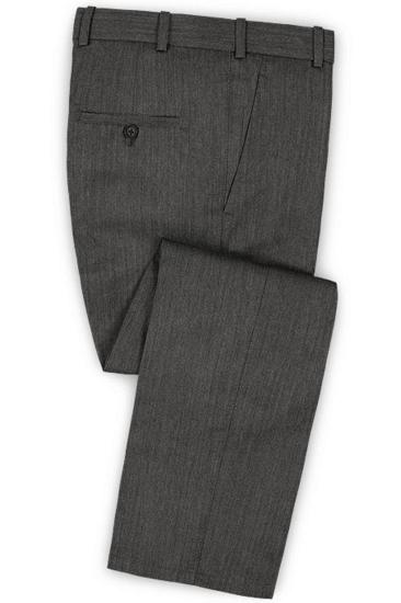 Custom Classic 2 Piece Men Suit | High End Solid Color Slim Fit Business Tuxedo_3