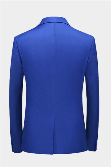 Royal Blue Notched Lapel Prom Suit |  3-Piece Formal Menswear_2