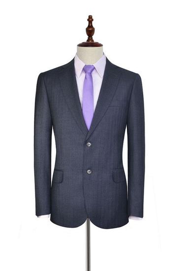 Julio Dark Grey Stripe Pattern Mens Formal Suit_3