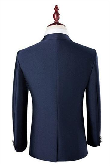 Arturo Navy One Button Tuxedo | Fashion Slim Business Men Suit_2