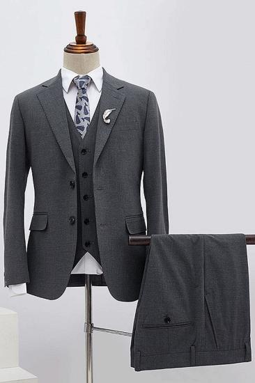 Bing Classic Dark Grey 3-Pack Slim Fit Tailored Formal Mens_1