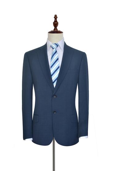 Mens Classic Notch Lapel Navy Suit | Dark Blue Mens Suit for Groomsmen at