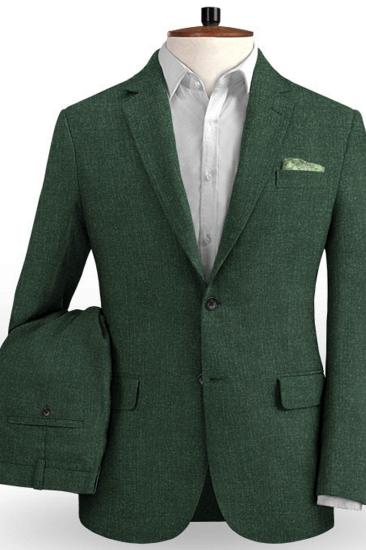 Dark Green Two Button Prom Suit | Notch Lapel Men Suits Online_2