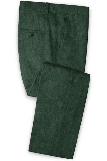 Dark Green Two Button Prom Suit | Notch Lapel Men Suits Online_3
