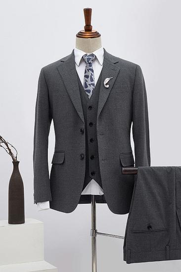 Bing Classic Dark Grey 3-Pack Slim Fit Tailored Formal Mens_2
