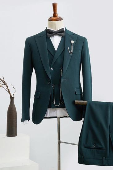 Benjamin Fashion Dark Green 3-Pack Slim Fit Suit_2